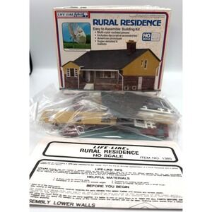 Vintage Life Like Ho Rural Residence Kit New In Box